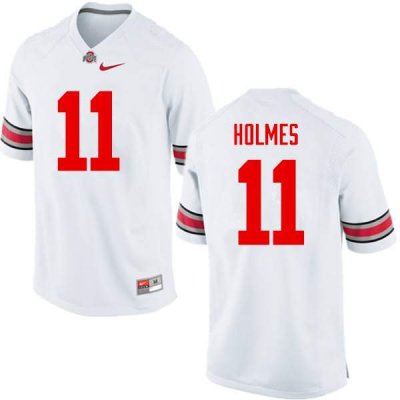 NCAA Ohio State Buckeyes Men's #11 Jalyn Holmes White Nike Football College Jersey JJA7845ZX